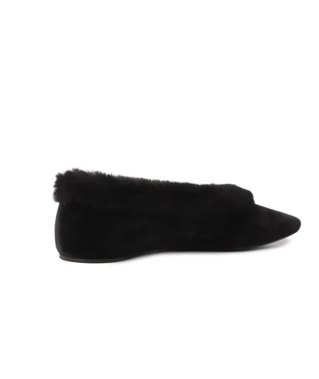 TOTEME Черные текстильные балетки, фото 2