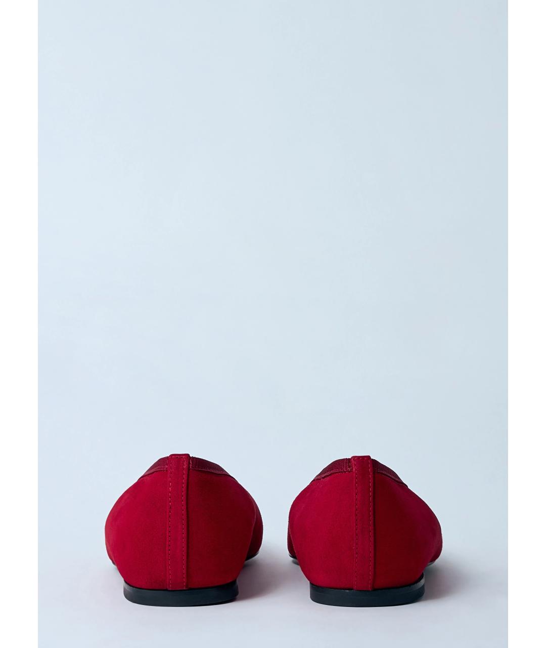 TOTEME Красные замшевые балетки, фото 2