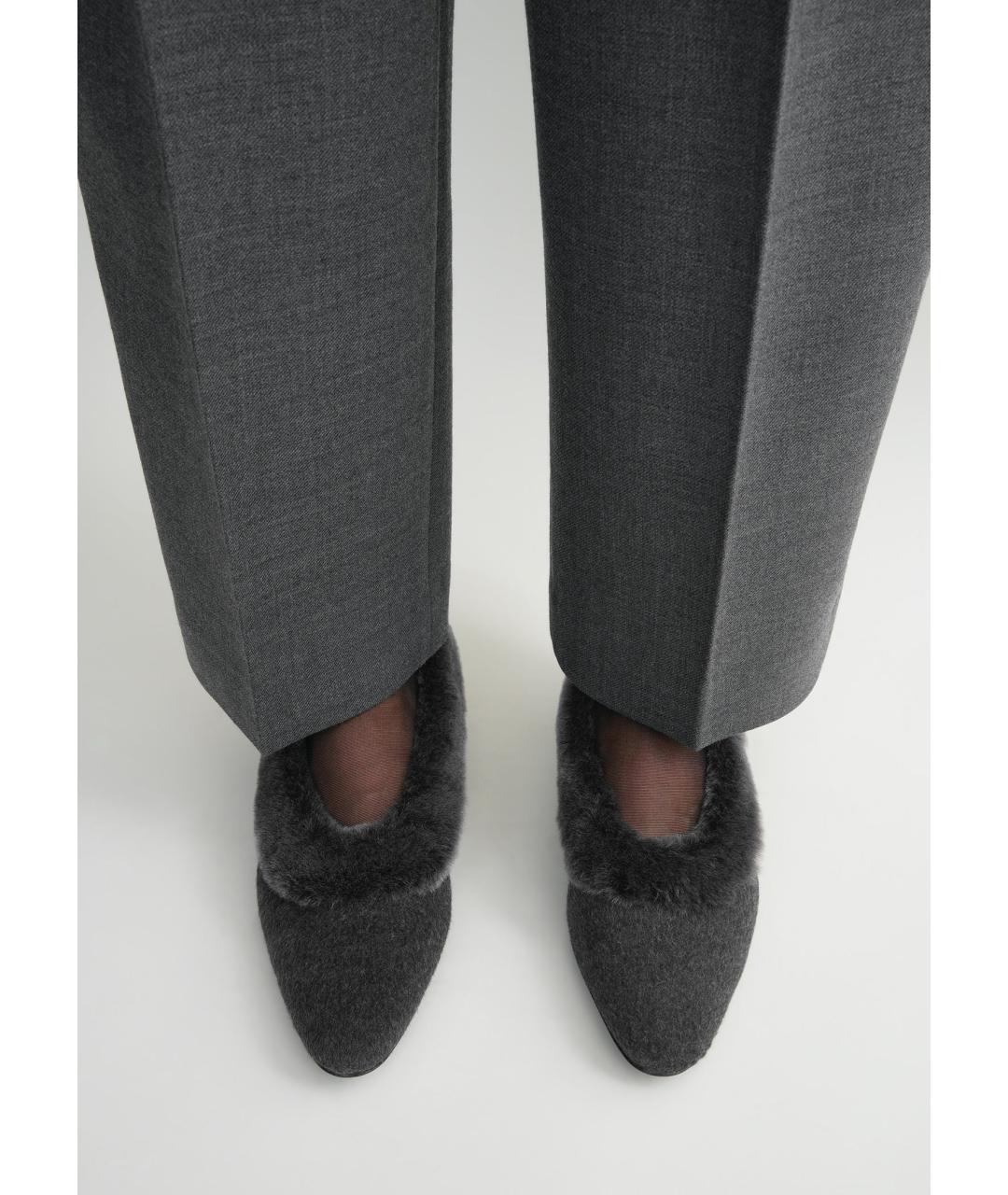 TOTEME Серые текстильные балетки, фото 3