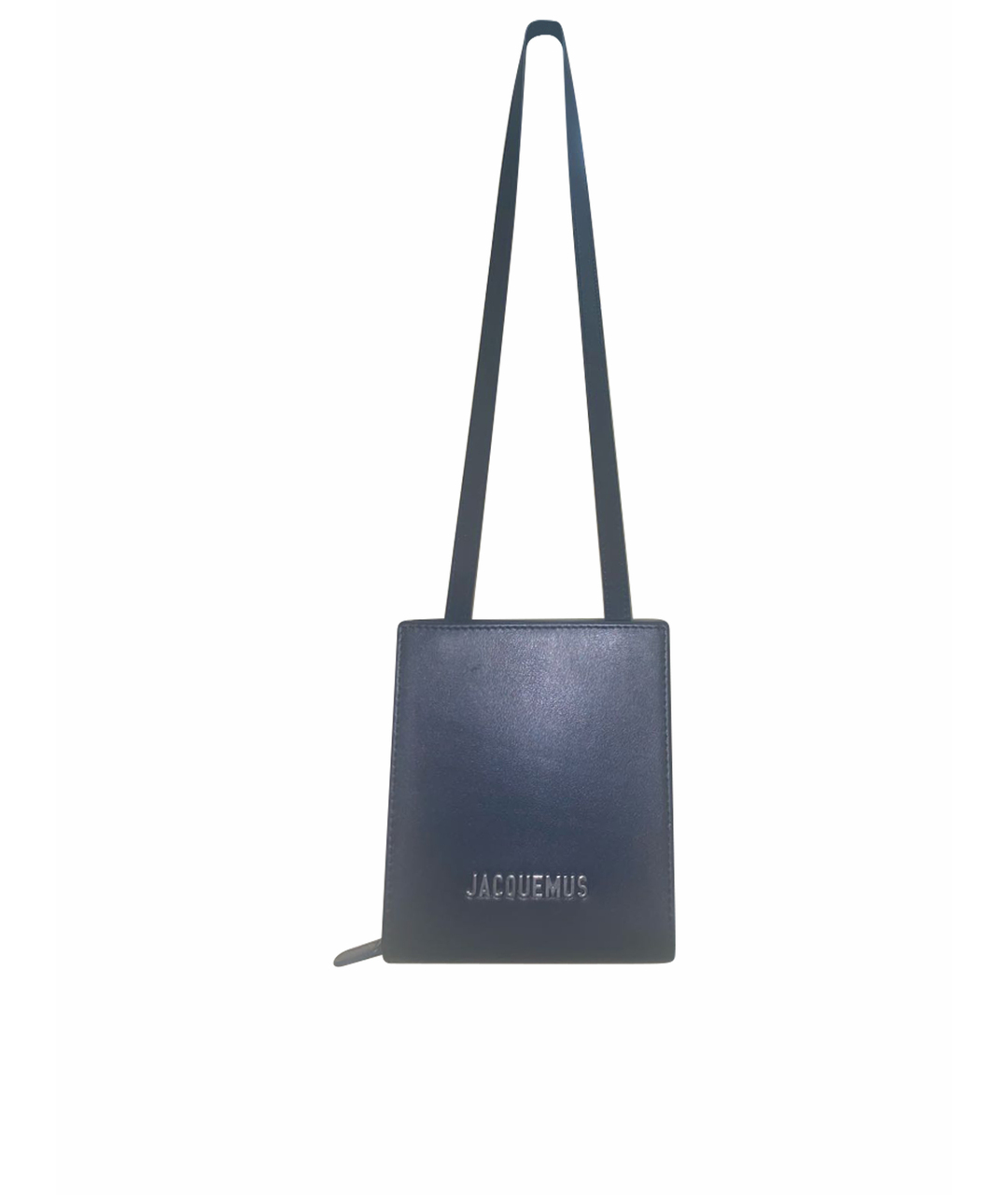 JACQUEMUS Синяя кожаная сумка на плечо, фото 1