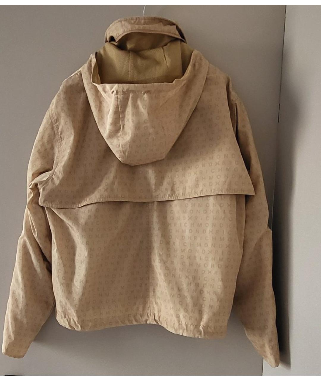 JOHN RICHMOND Бежевая полиэстеровая куртка, фото 6