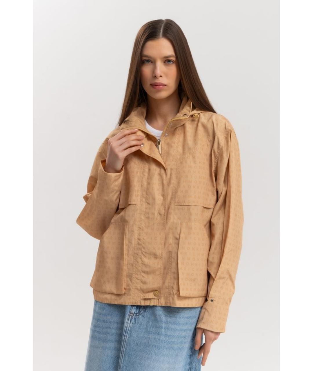 JOHN RICHMOND Бежевая полиэстеровая куртка, фото 4