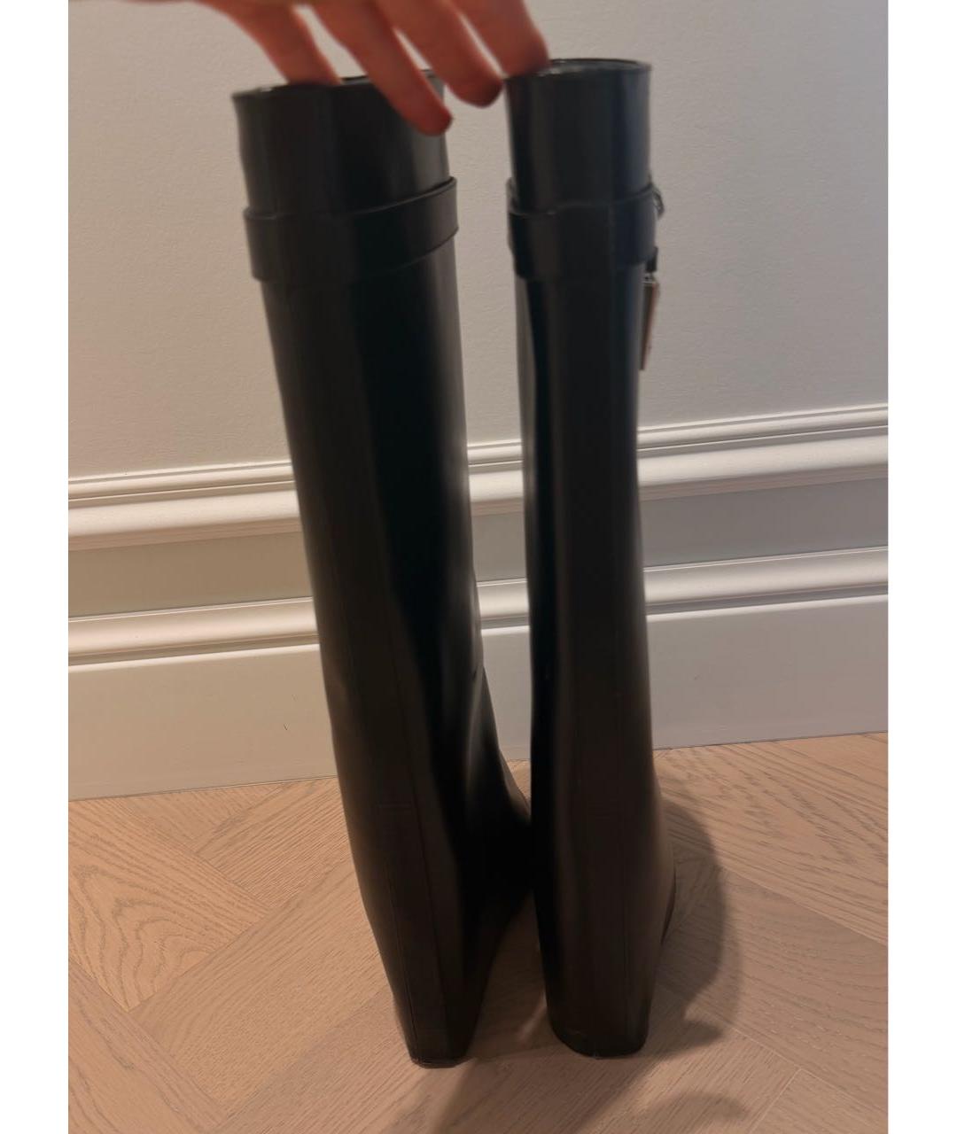 GIVENCHY Черные кожаные сапоги, фото 4