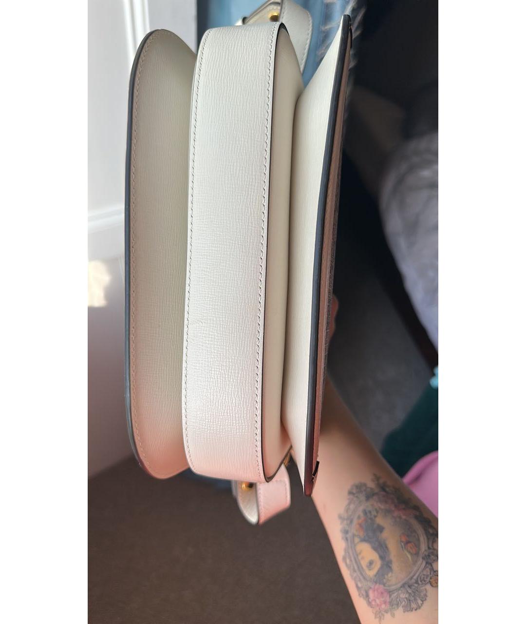 GUCCI Белая тканевая сумка через плечо, фото 3