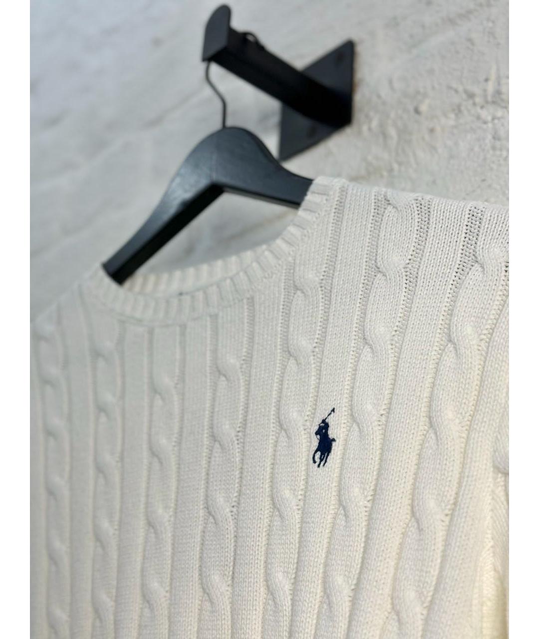 POLO RALPH LAUREN Белый кашемировый джемпер / свитер, фото 4