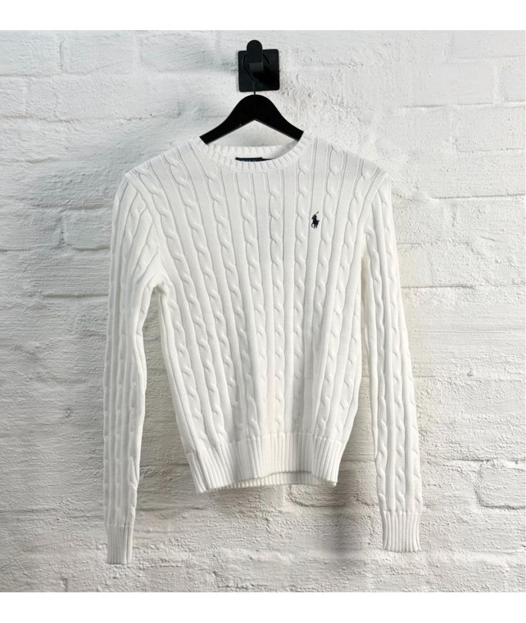 POLO RALPH LAUREN Белый кашемировый джемпер / свитер, фото 6