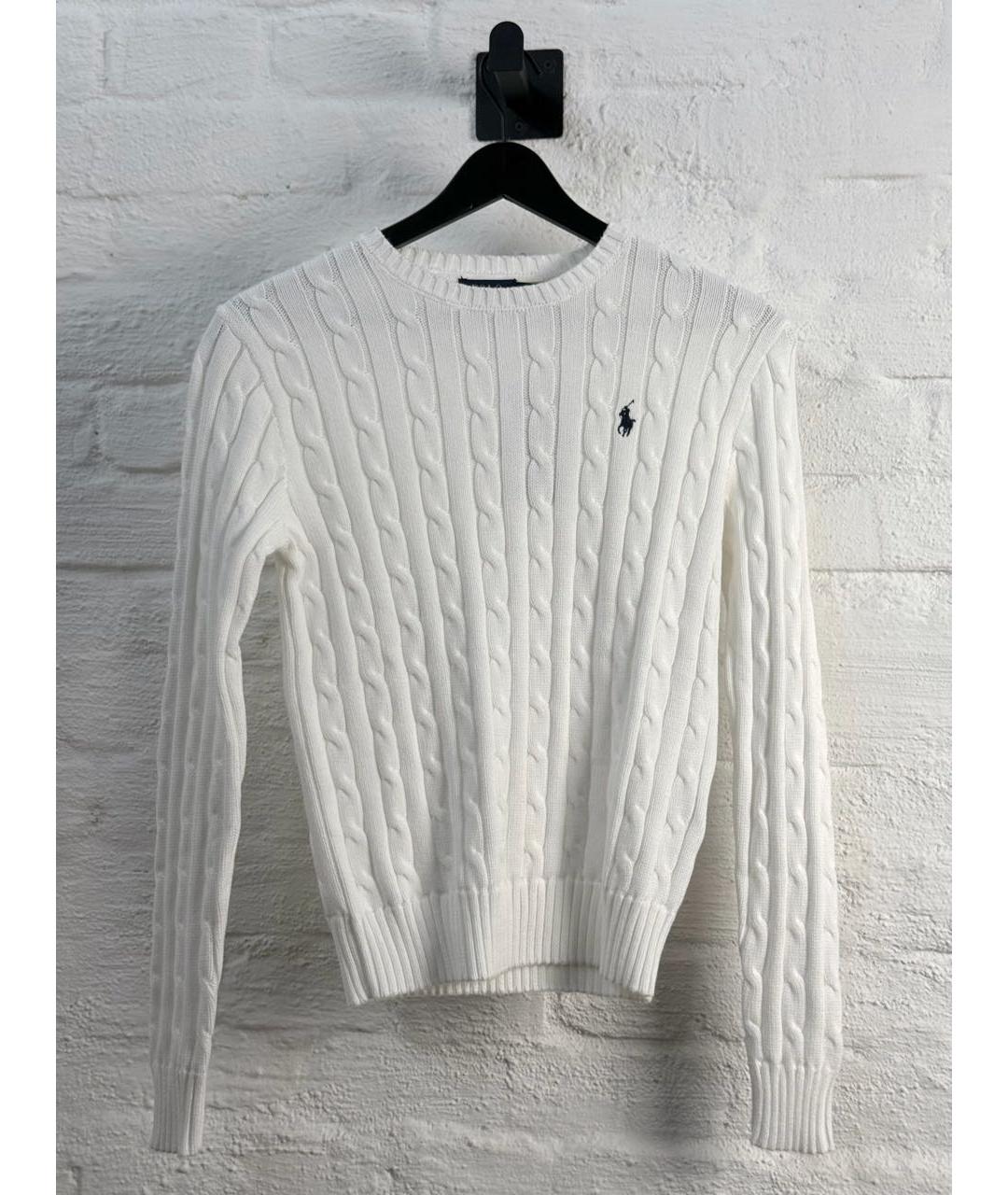 POLO RALPH LAUREN Белый кашемировый джемпер / свитер, фото 2