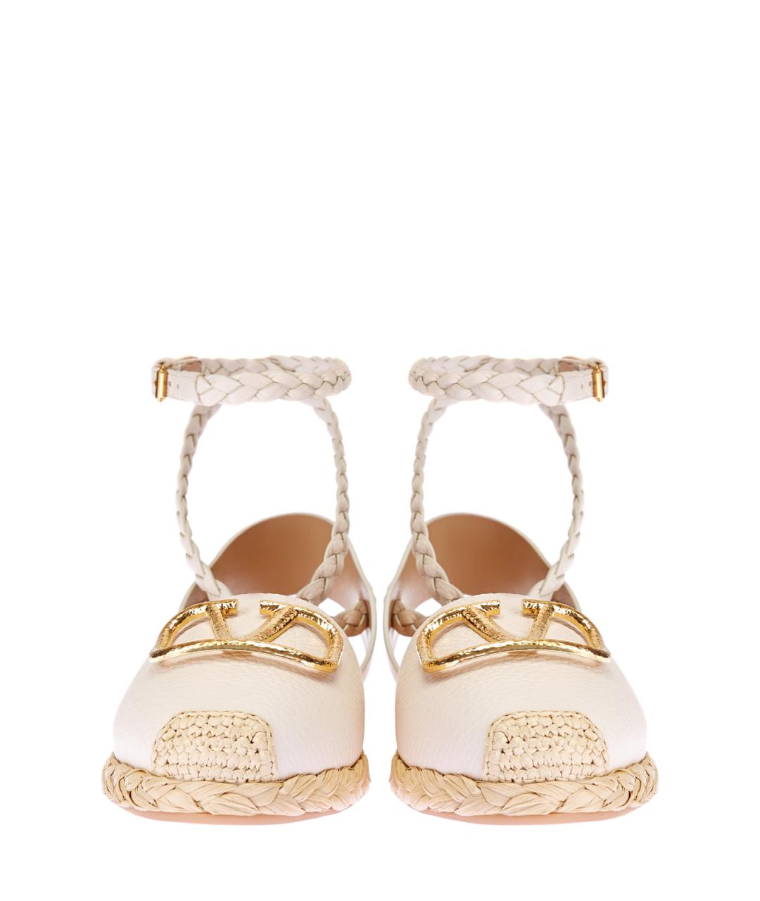 VALENTINO Белые кожаные эспадрильи, фото 6