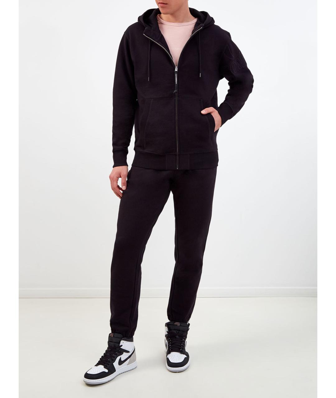 CP COMPANY Черные хлопковые повседневные брюки, фото 2