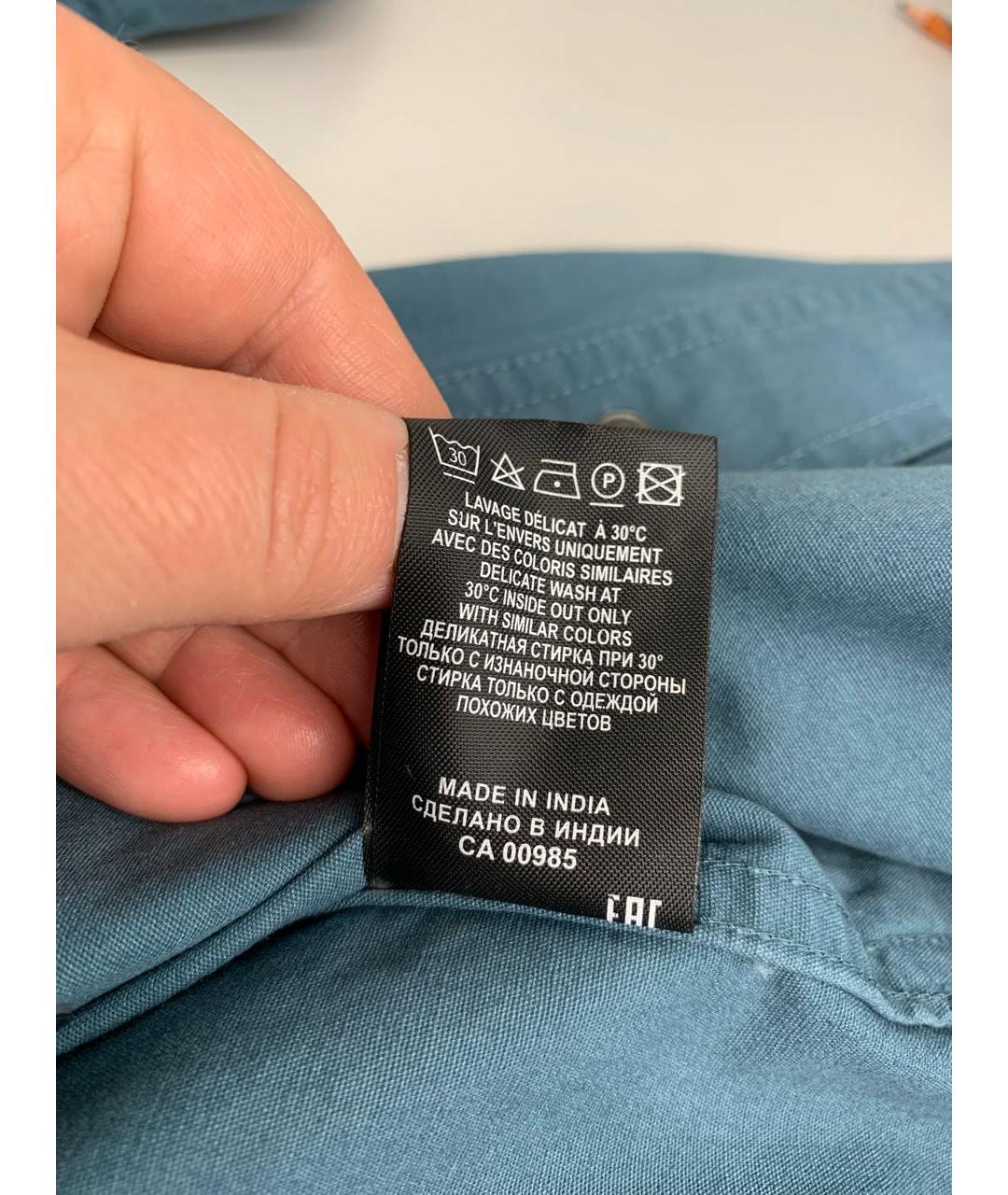 ISABEL MARANT ETOILE Синее хлопковое повседневное платье, фото 6