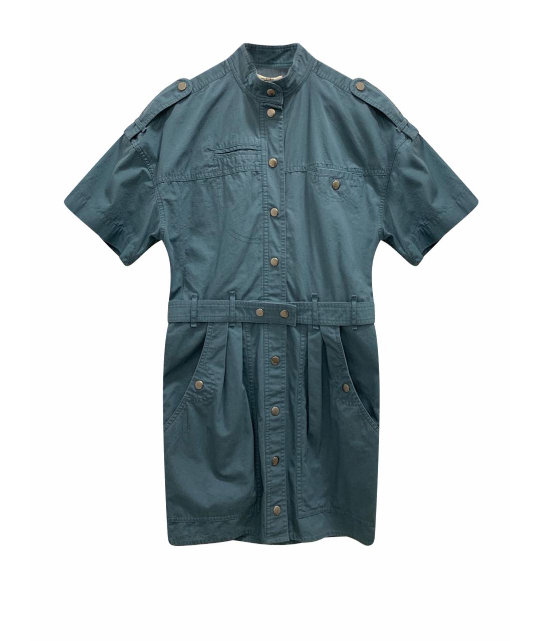 ISABEL MARANT ETOILE Синее хлопковое повседневное платье, фото 1