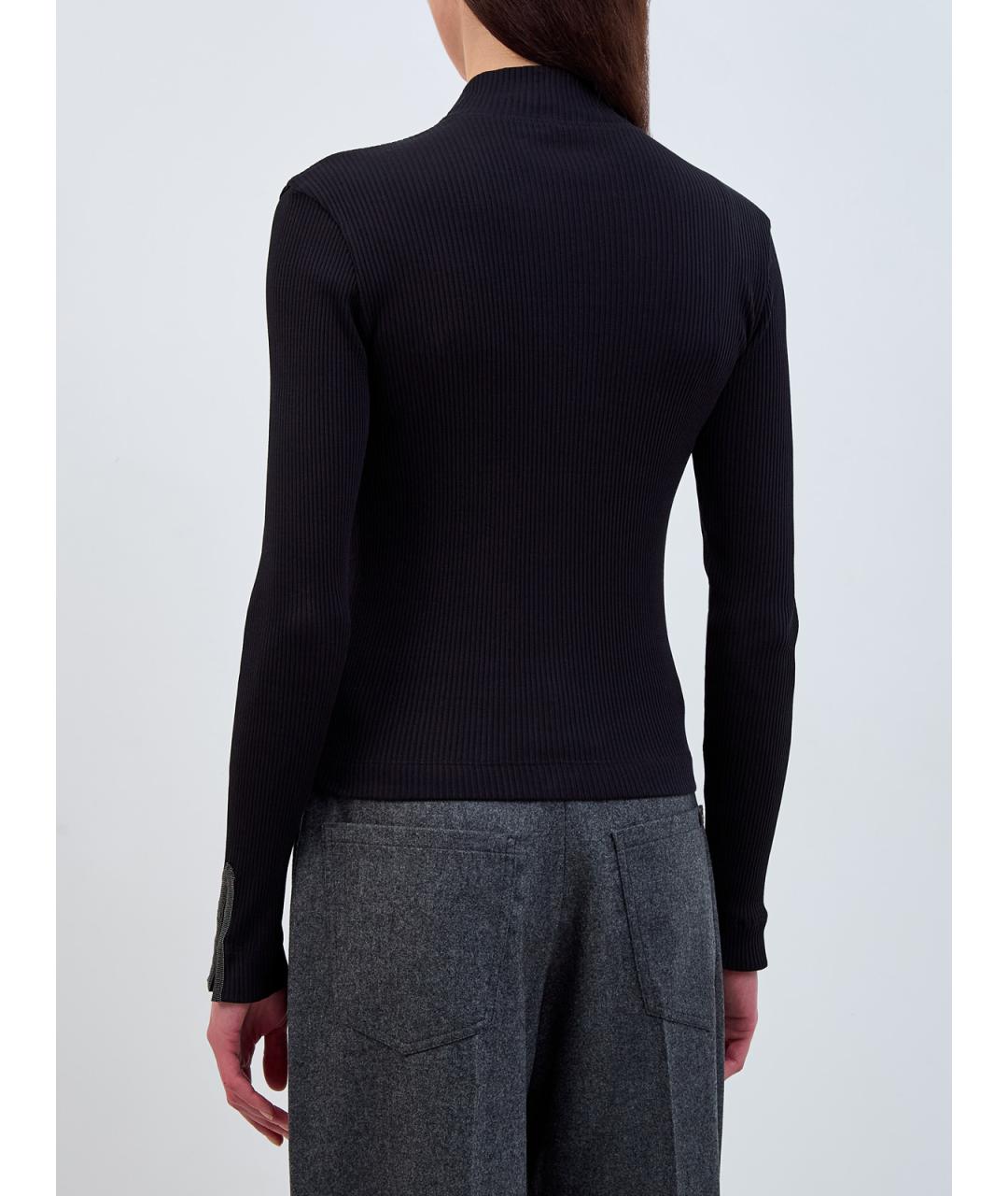 BRUNELLO CUCINELLI Черный хлопковый джемпер / свитер, фото 4