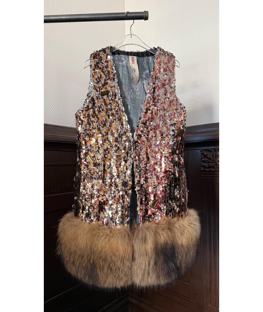 KENZO Бежевый жилет, фото 6