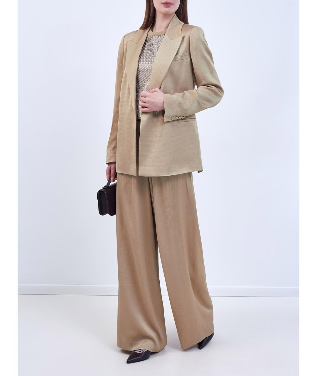 PESERICO Золотой ацетатный жакет/пиджак, фото 2