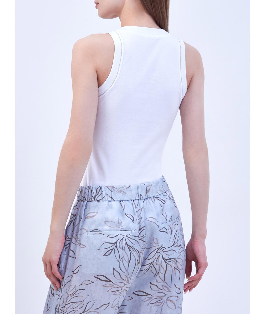 PESERICO Белая хлопковая майка, фото 4