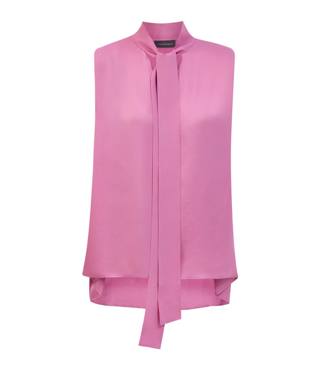LORENA ANTONIAZZI Розовая ацетатная блузы, фото 6