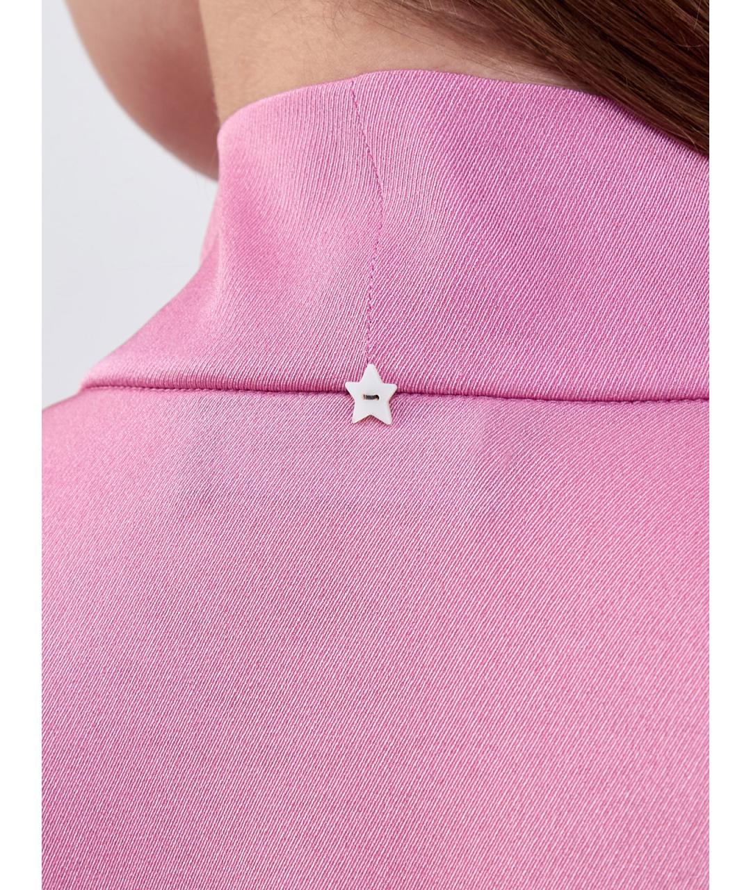 LORENA ANTONIAZZI Розовая ацетатная блузы, фото 5