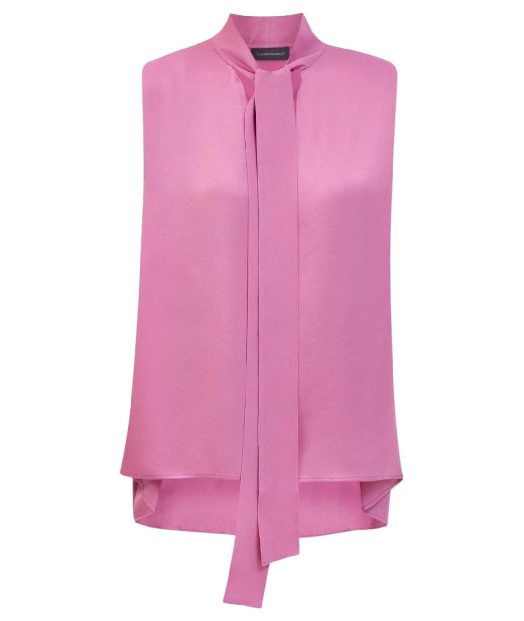 LORENA ANTONIAZZI Розовая ацетатная блузы, фото 1