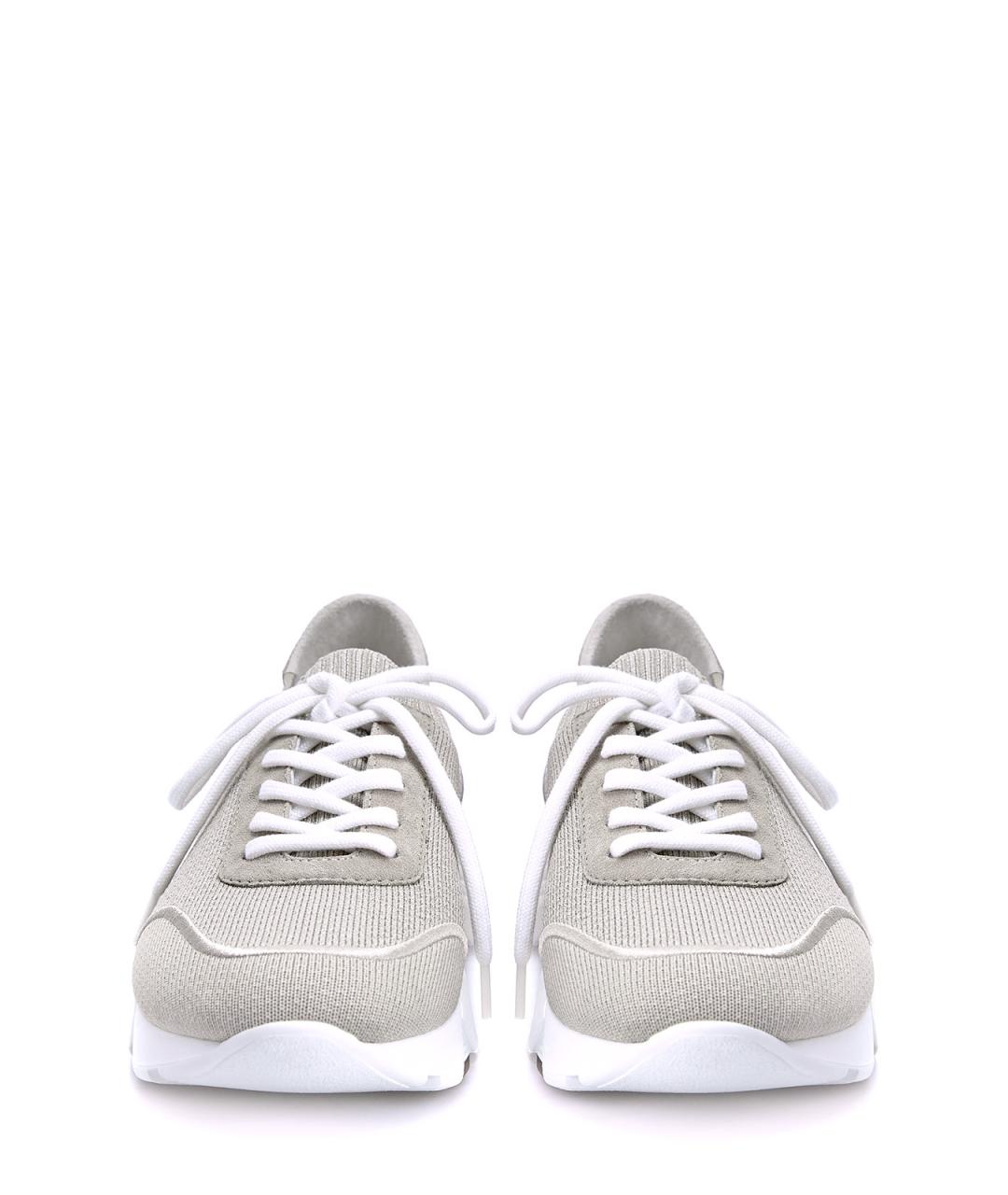 PESERICO Бежевые текстильные кроссовки, фото 6