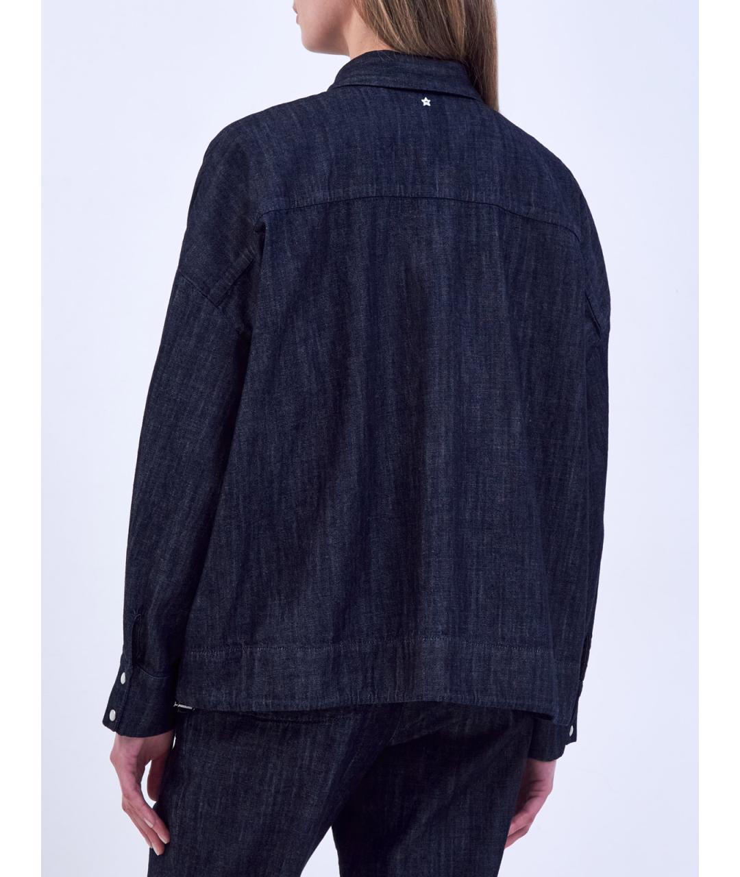 LORENA ANTONIAZZI Темно-синяя хлопковая рубашка, фото 4
