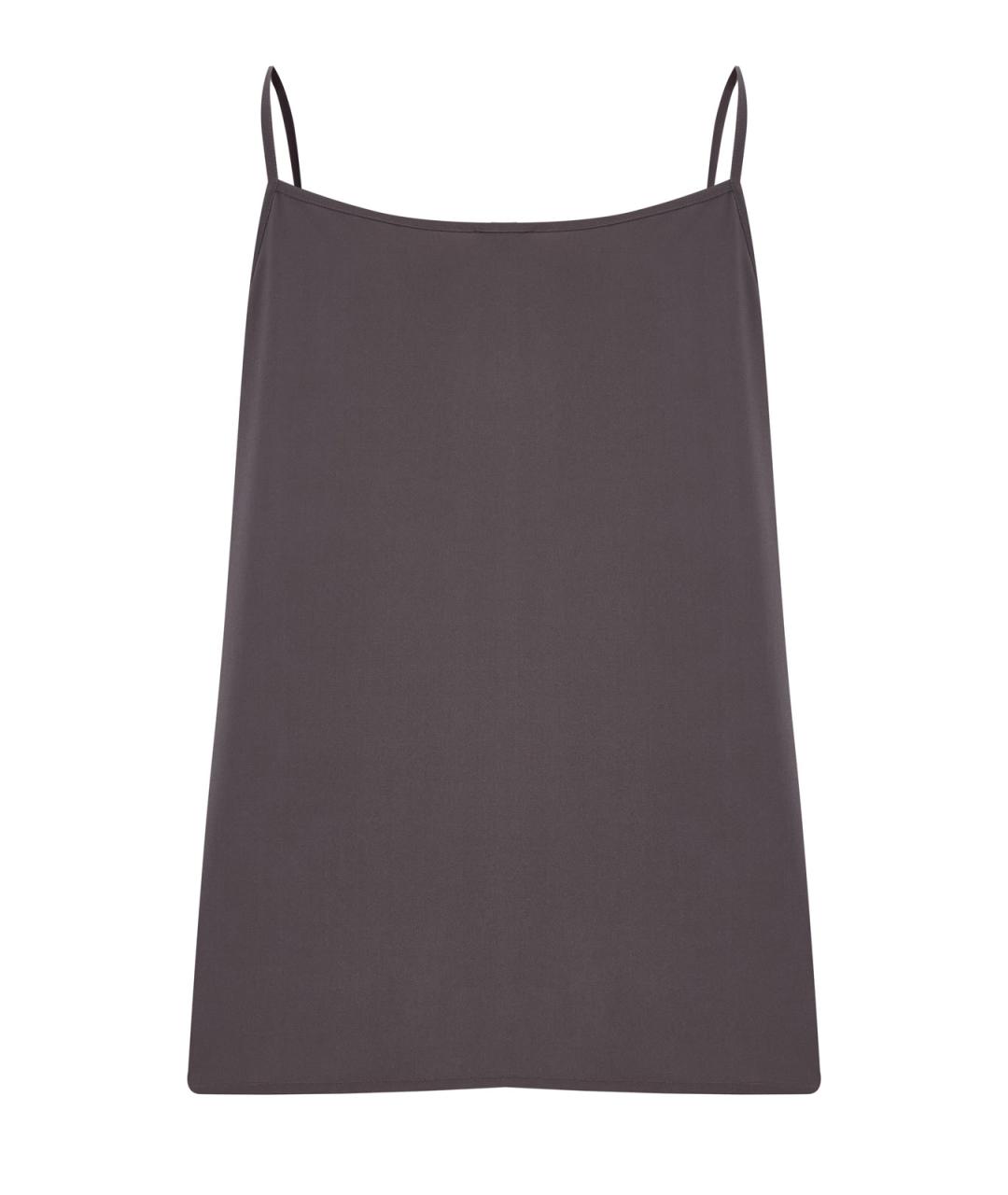 PESERICO Коричневая шелковая майка, фото 2