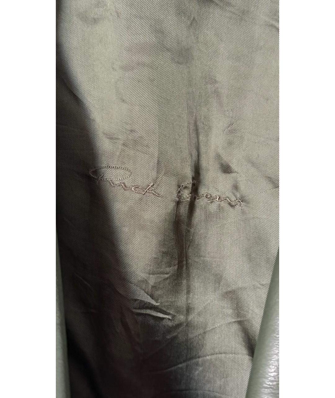 RICK OWENS Зеленая кожаная куртка, фото 5