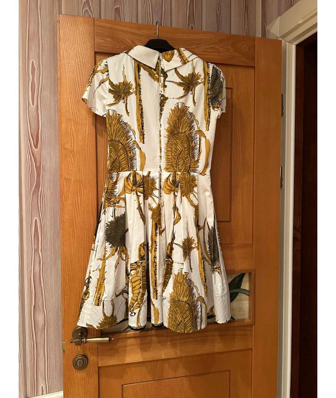 RED VALENTINO Мульти хлопковое коктейльное платье, фото 2