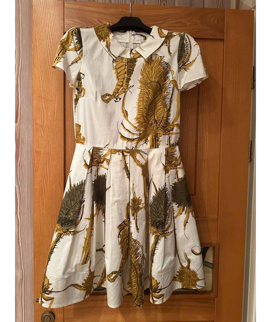 RED VALENTINO Мульти хлопковое коктейльное платье, фото 5