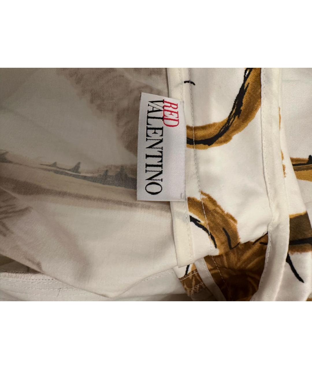 RED VALENTINO Мульти хлопковое коктейльное платье, фото 3