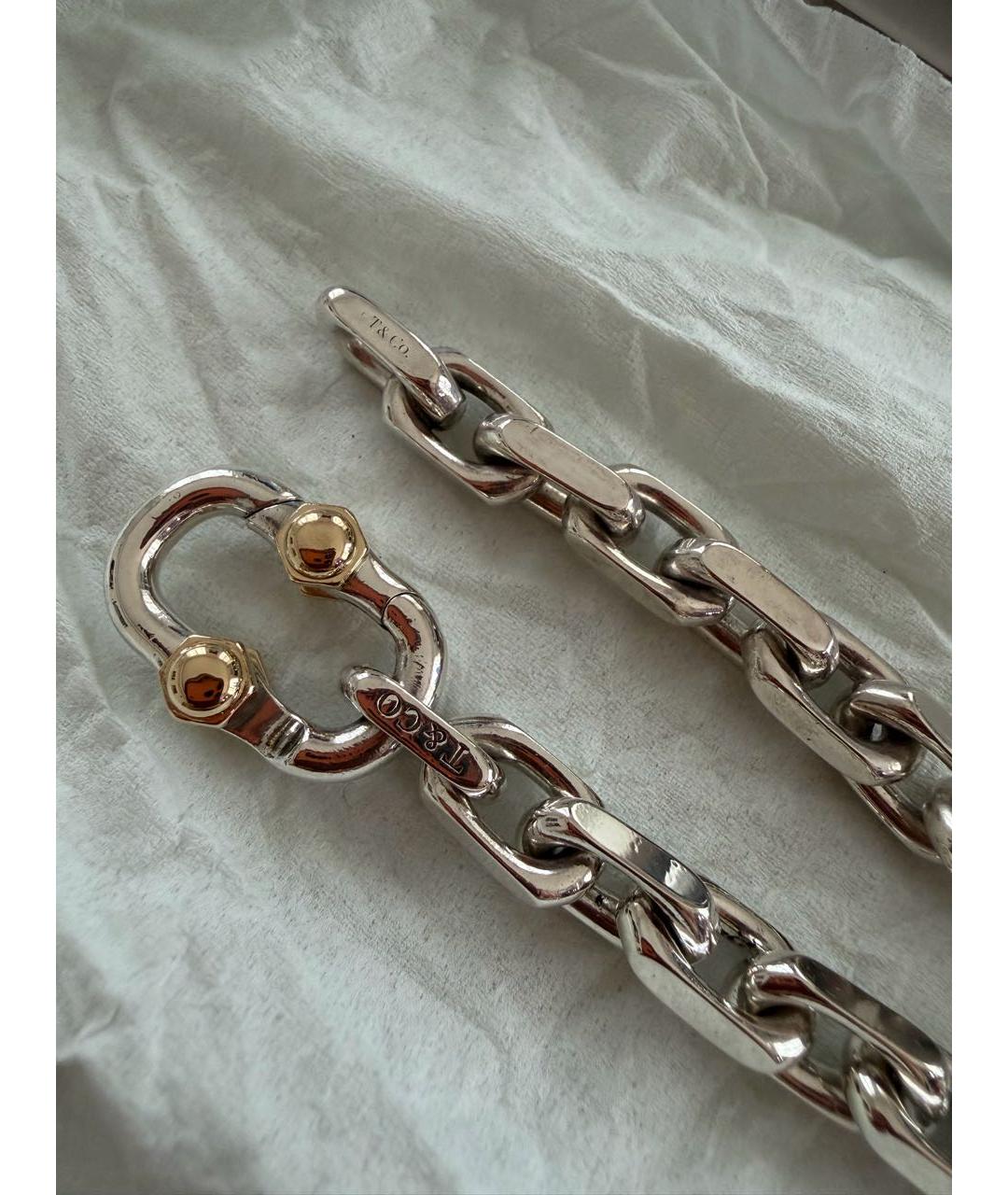 TIFFANY&CO Серебрянный серебряный браслет, фото 5