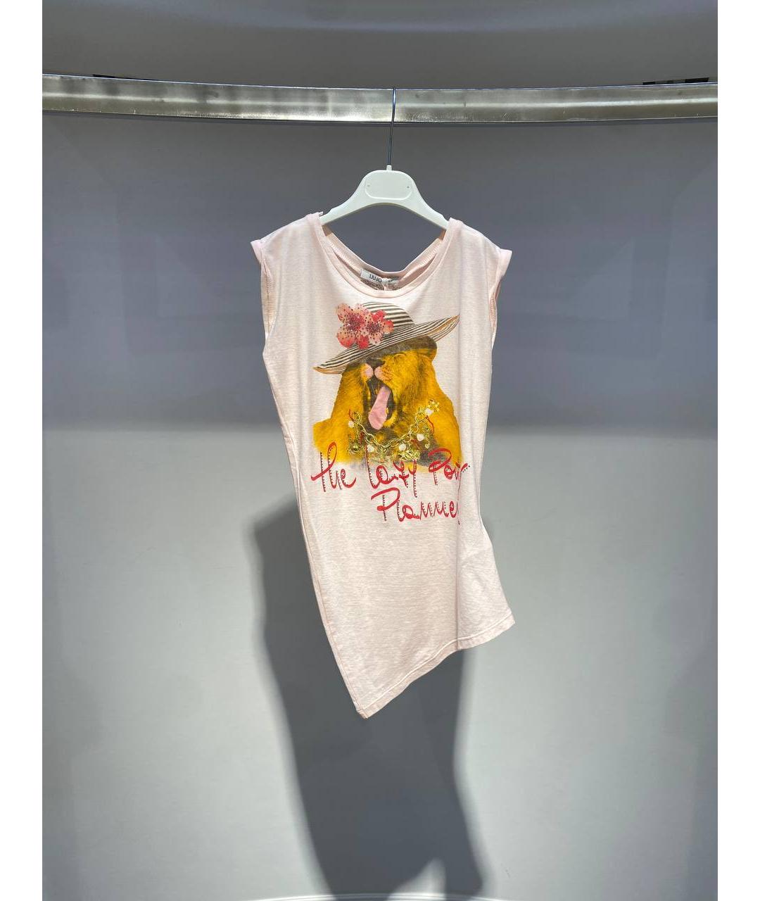 LIU JO Мульти хлопковый детская футболка / топ, фото 4