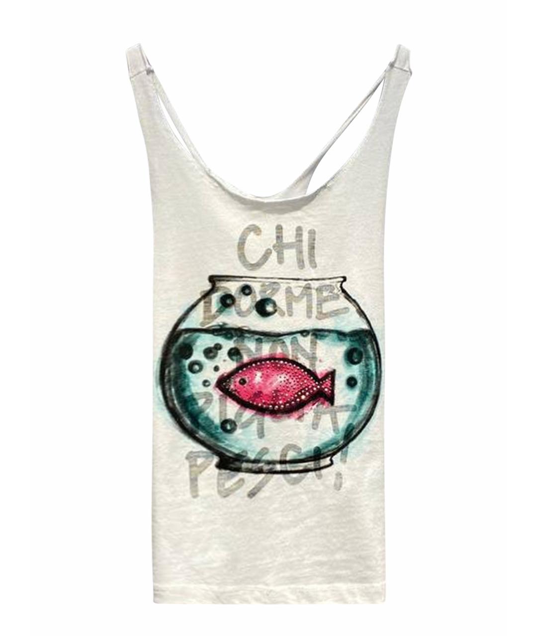 LIU JO Белый хлопковый детская футболка / топ, фото 1