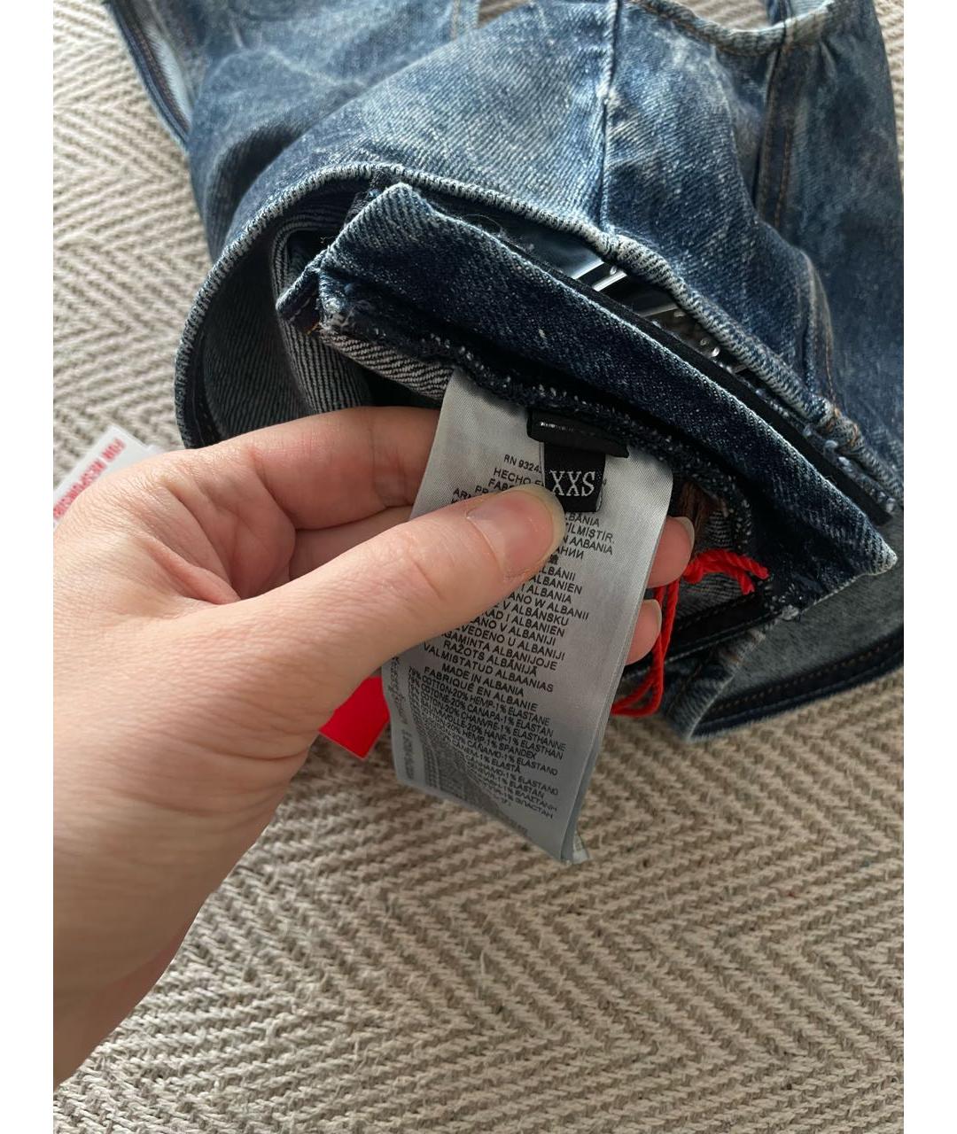 DIESEL Синяя хлопковая майка, фото 6