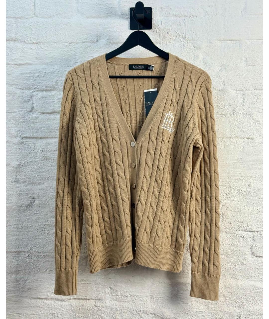 RALPH LAUREN Бежевый кашемировый кардиган, фото 5