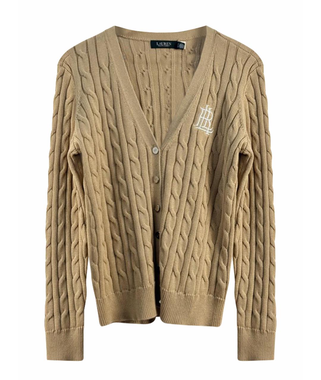 RALPH LAUREN Бежевый кашемировый кардиган, фото 1