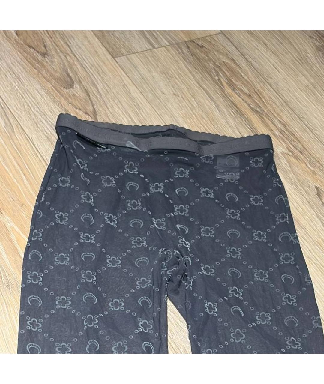 MARINE SERRE Черные леггинсы и велосипедки, фото 3