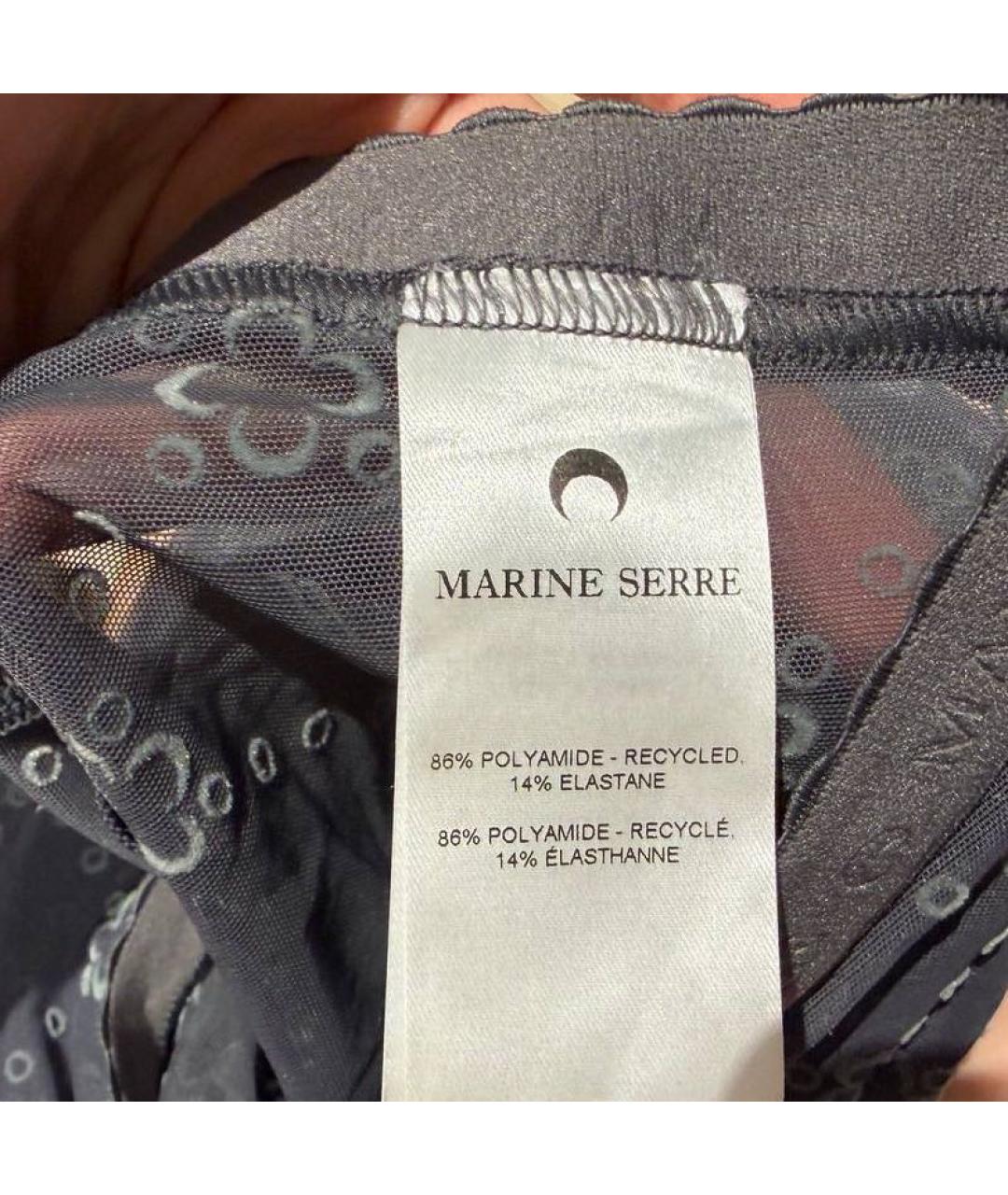 MARINE SERRE Черные леггинсы и велосипедки, фото 5