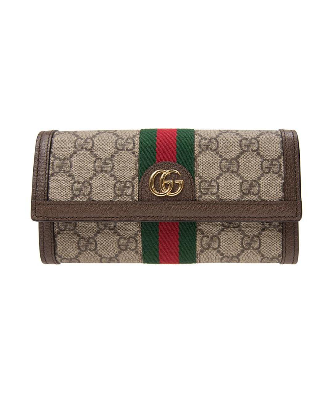 GUCCI Коричневый кошелек, фото 1