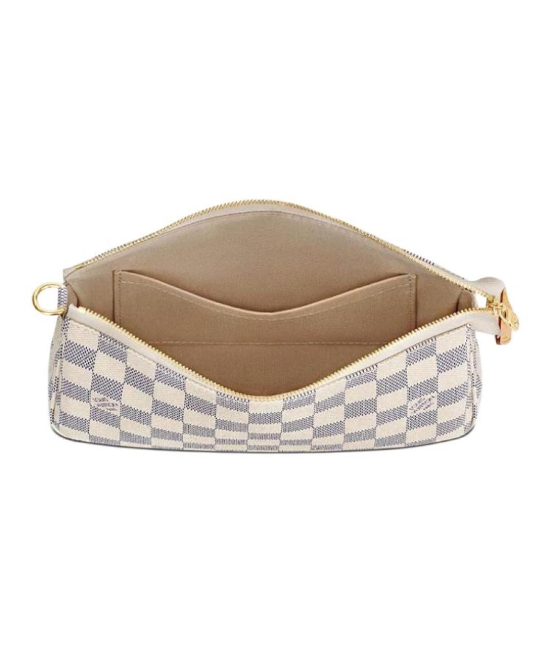 LOUIS VUITTON Белая сумка через плечо, фото 4