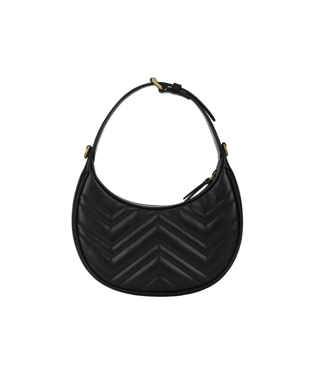 GUCCI Черная кожаная сумка через плечо, фото 3