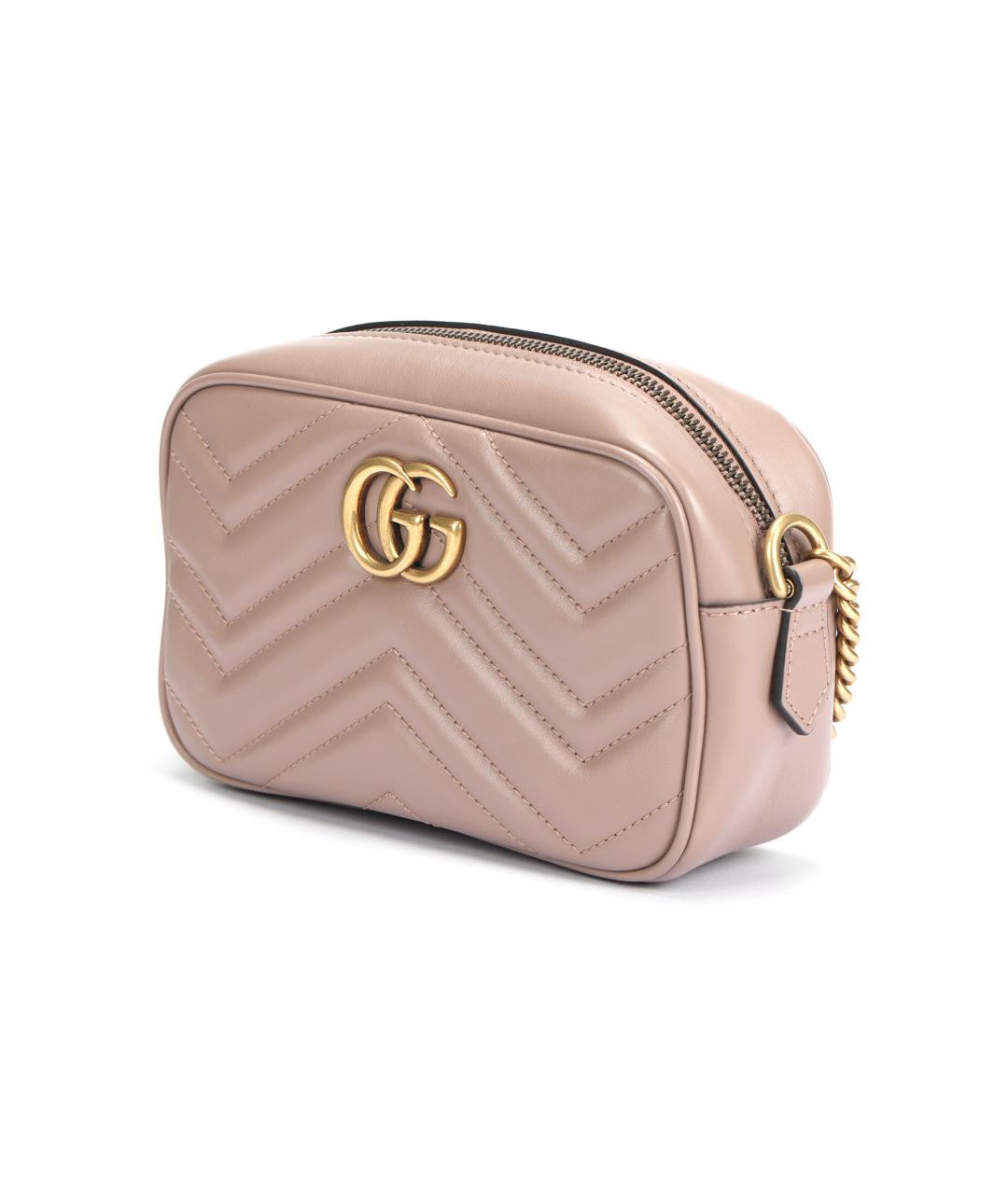 GUCCI Розовая кожаная сумка через плечо, фото 2