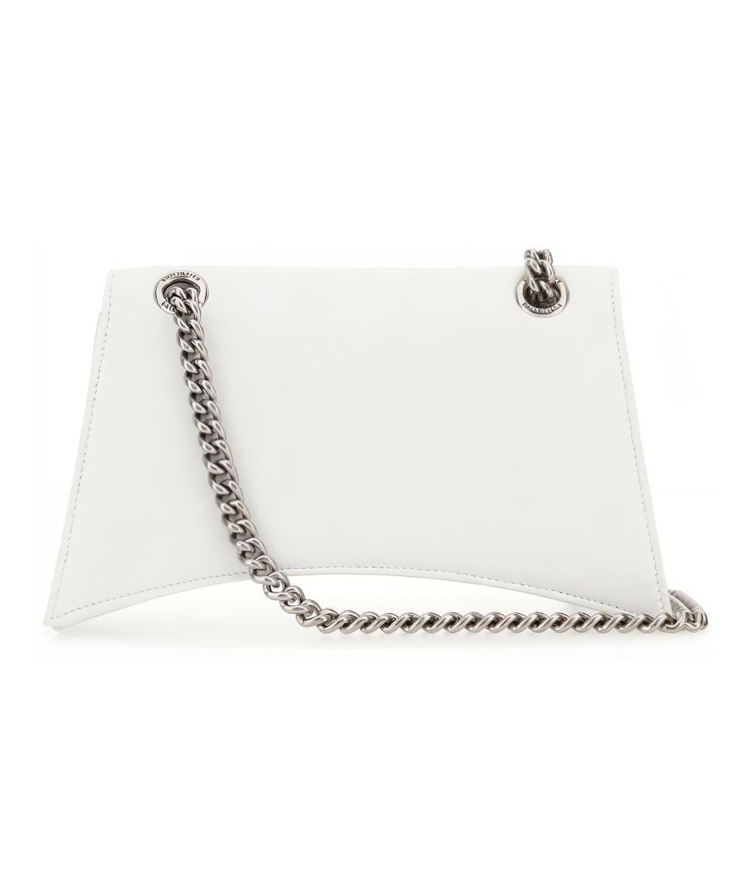 BALENCIAGA Белая кожаная сумка через плечо, фото 3