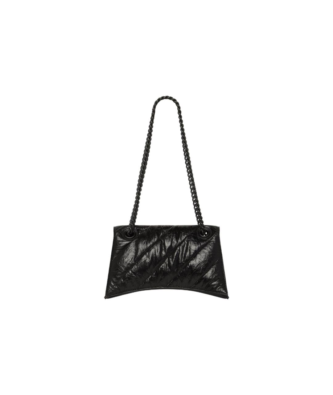 BALENCIAGA Черная кожаная сумка через плечо, фото 3