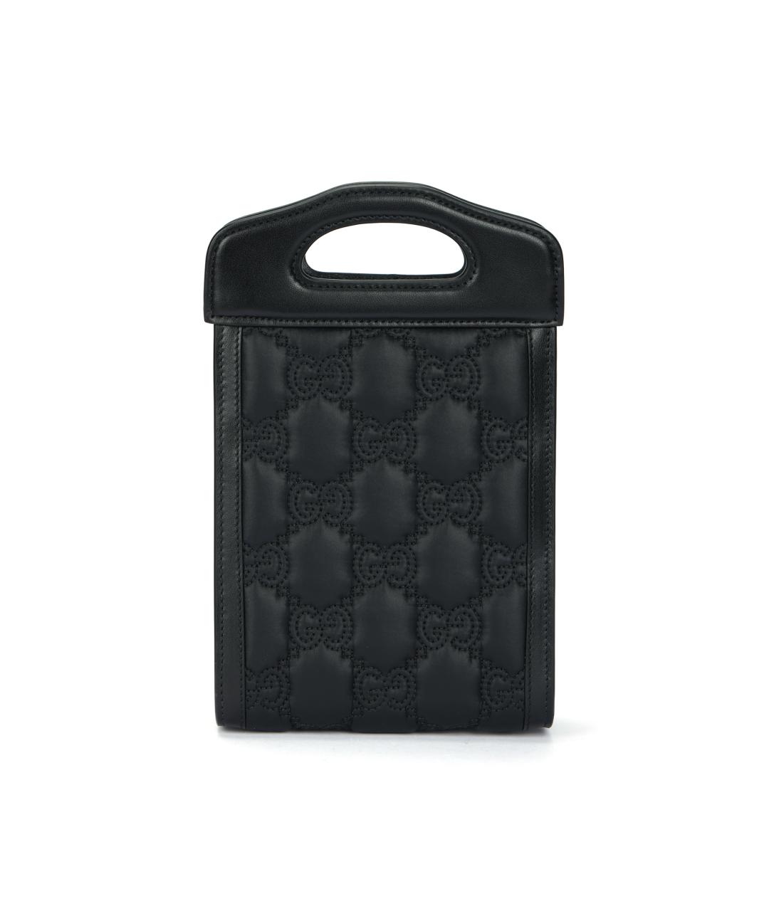 GUCCI Черная кожаная сумка через плечо, фото 3