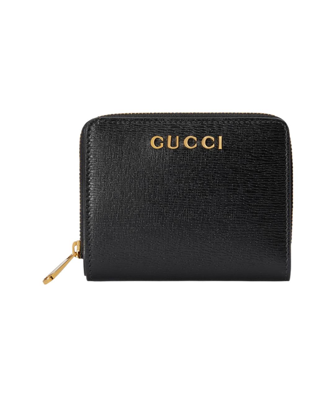 GUCCI Черный кожаный кошелек, фото 6