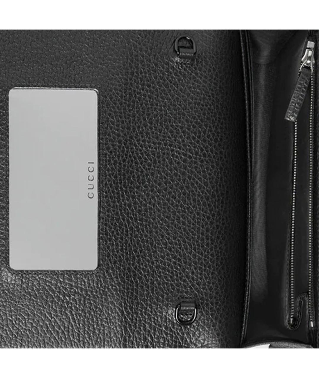 GUCCI Серая кожаная сумка через плечо, фото 5