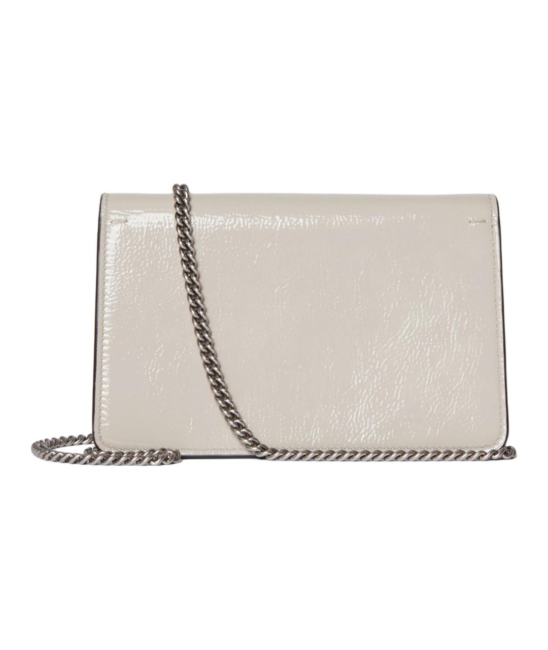 GUCCI Белая кожаная сумка через плечо, фото 4