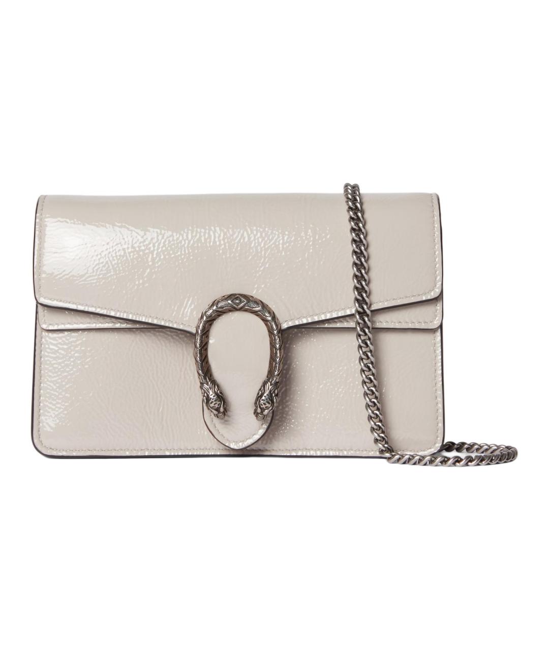 GUCCI Белая кожаная сумка через плечо, фото 1