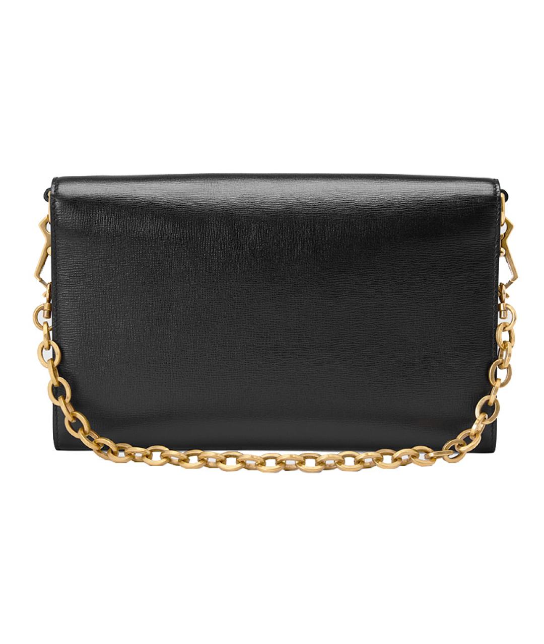 GUCCI Черная кожаная сумка через плечо, фото 3