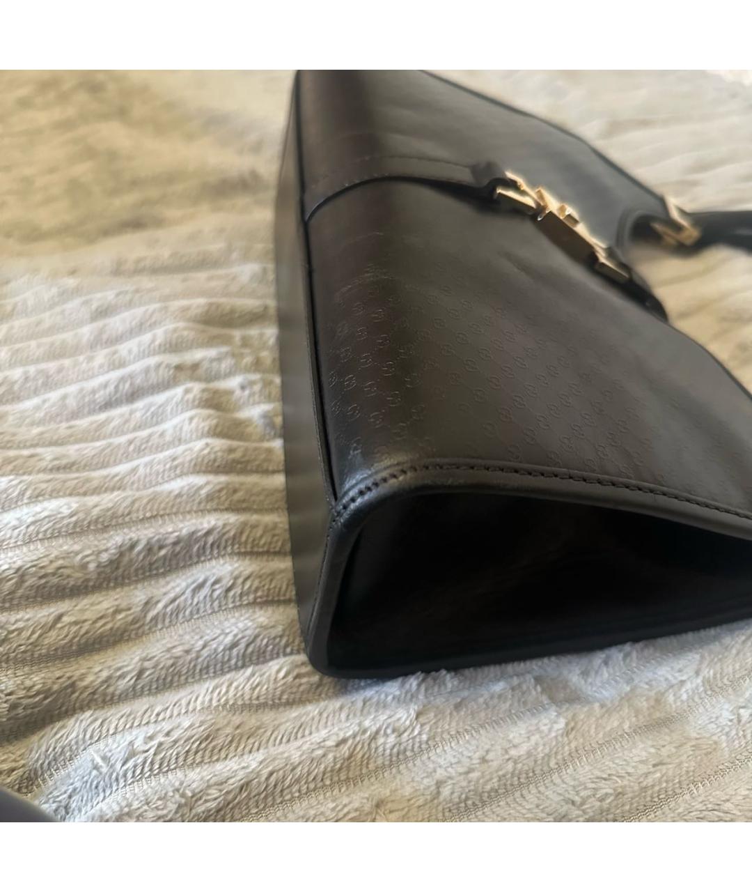 GUCCI Черная кожаная сумка с короткими ручками, фото 7